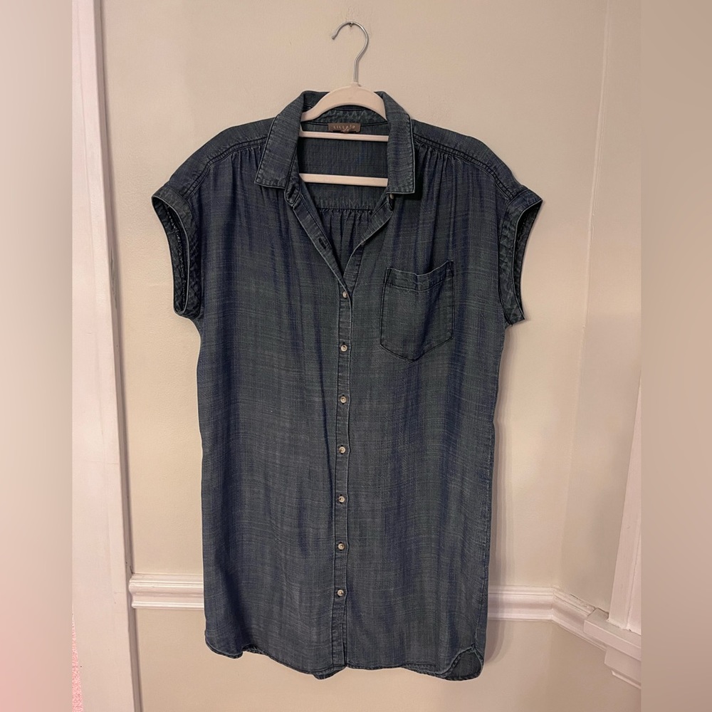 Lilla P denim shirt dress
